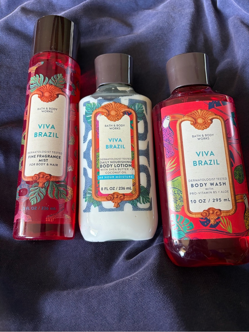 NEW B&BW Viva Brazil 3 piece set; includes fragrance, body wash, and body lotion